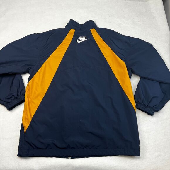 Nike Windbreaker Track Jacket Mens XXL Blue Gold Sports Running Warm Up - Picture 11 of 11